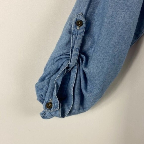 Prototype Button Shirt Womens Small Denim Style Long Sleeve - Picture 4 of 10